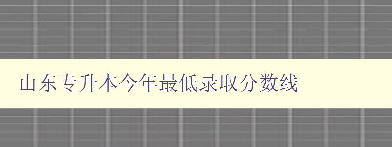 山東專升本今年最低錄取分?jǐn)?shù)線 解析山東專升本考試錄取標(biāo)準(zhǔn) 山東專升本今年最低錄取分?jǐn)?shù)線 解析山東專升本考試錄取標(biāo)準(zhǔn)
