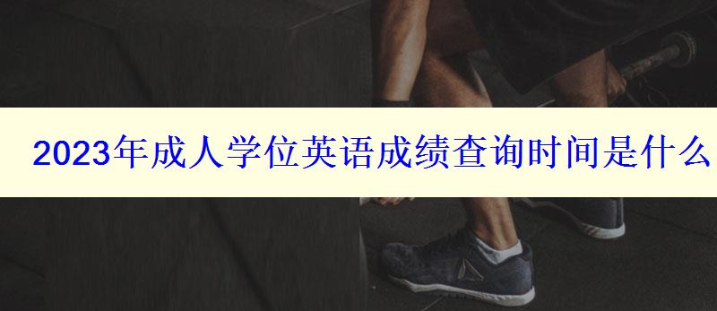 2023年成人學(xué)位英語(yǔ)成績(jī)查詢時(shí)間是什么時(shí)候 2023年成人學(xué)位英語(yǔ)成績(jī)查詢時(shí)間是什么時(shí)候