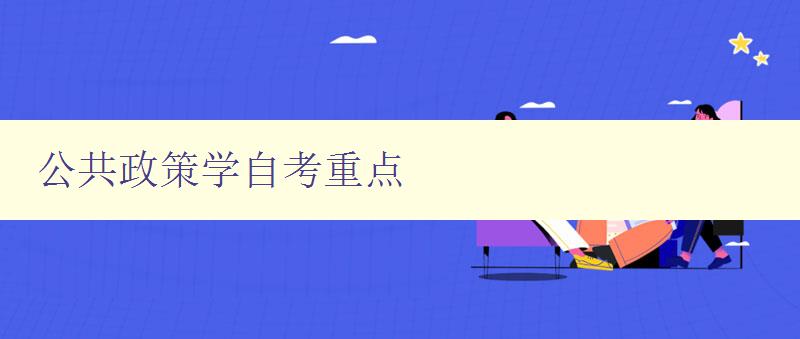 公共政策學自考重點 深入解析公共政策學的核心要點 公共政策學自考重點 深入解析公共政策學的核心要點