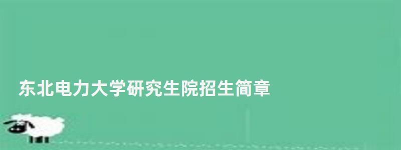 東北電力大學研究生院招生簡章,東北電力大學研究生院 東北電力大學研究生院招生簡章,東北電力大學研究生院