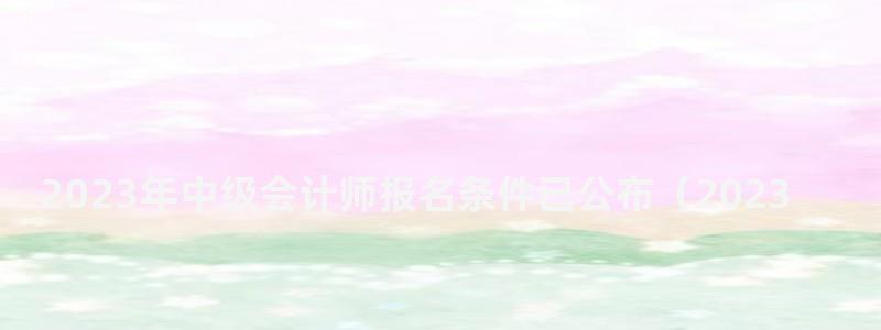 2023年中級會計師報名條件已公布(2023年中級會計師報名條件已公布嗎) 2023年中級會計師報名條件已公布