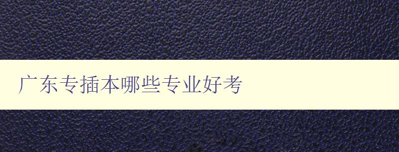廣東專插本哪些專業(yè)好考 分析廣東專插本熱門專業(yè)及考試難度 廣東專插本哪些專業(yè)好考 分析廣東專插本熱門專業(yè)及考試難度