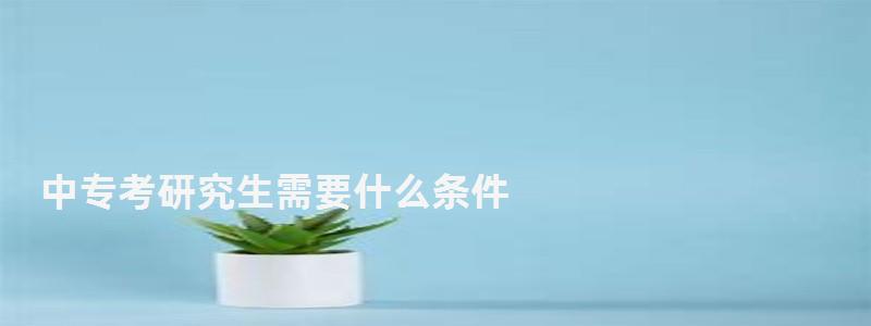 中專考研究生需要什么條件,考研究生需要什么條件 中專考研究生需要什么條件,考研究生需要什么條件